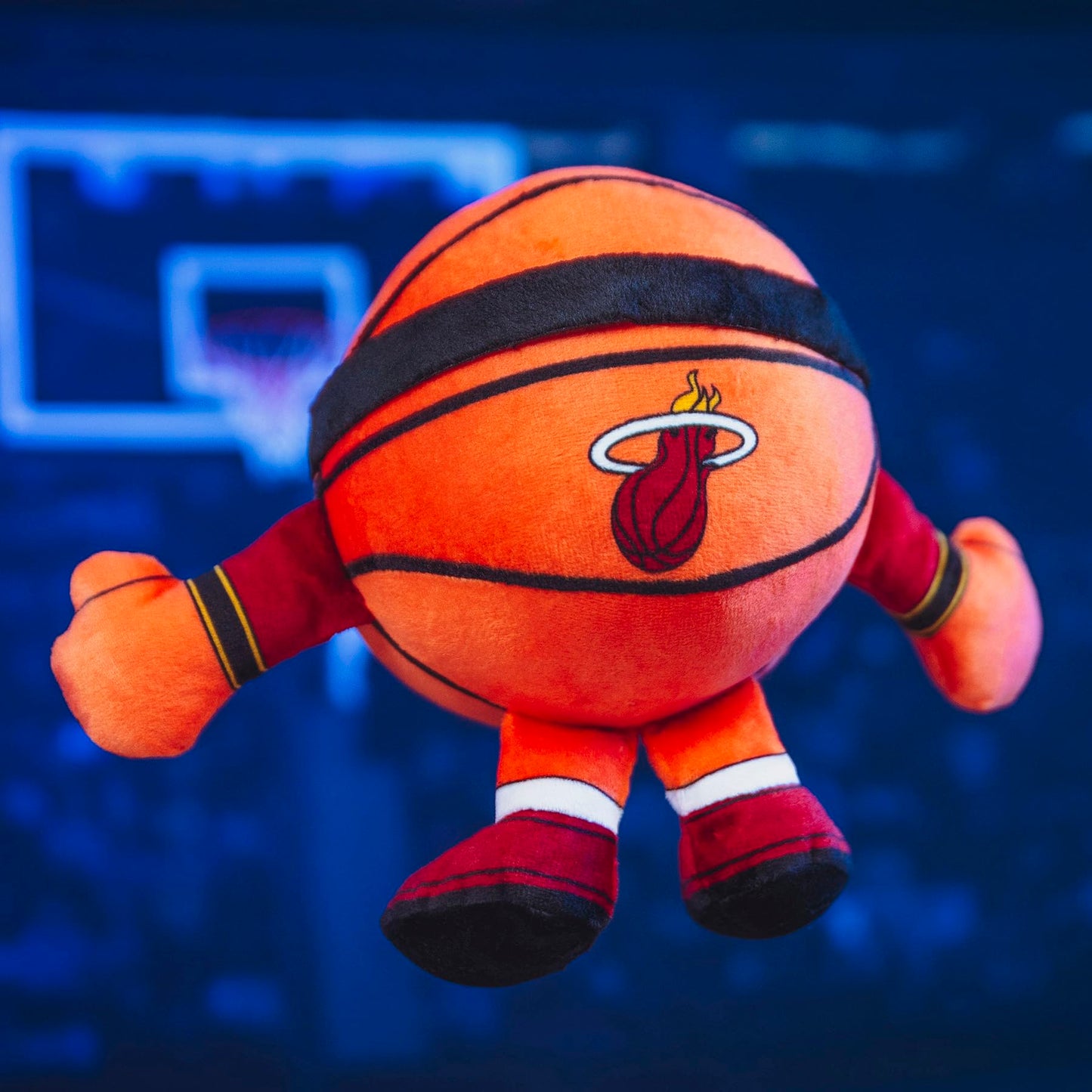 Bleacher Creatures Miami Heat 8'' NBA Kuricha Basketball Sitting Plushie - Soft Chibi Inspired Plush