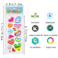 24 Sheets(350+) Heart 3D Puffy Stickers For Toddlers Kids, Bulk Preschool Sticker Sheets For Reward, Craft, Scrapbooking