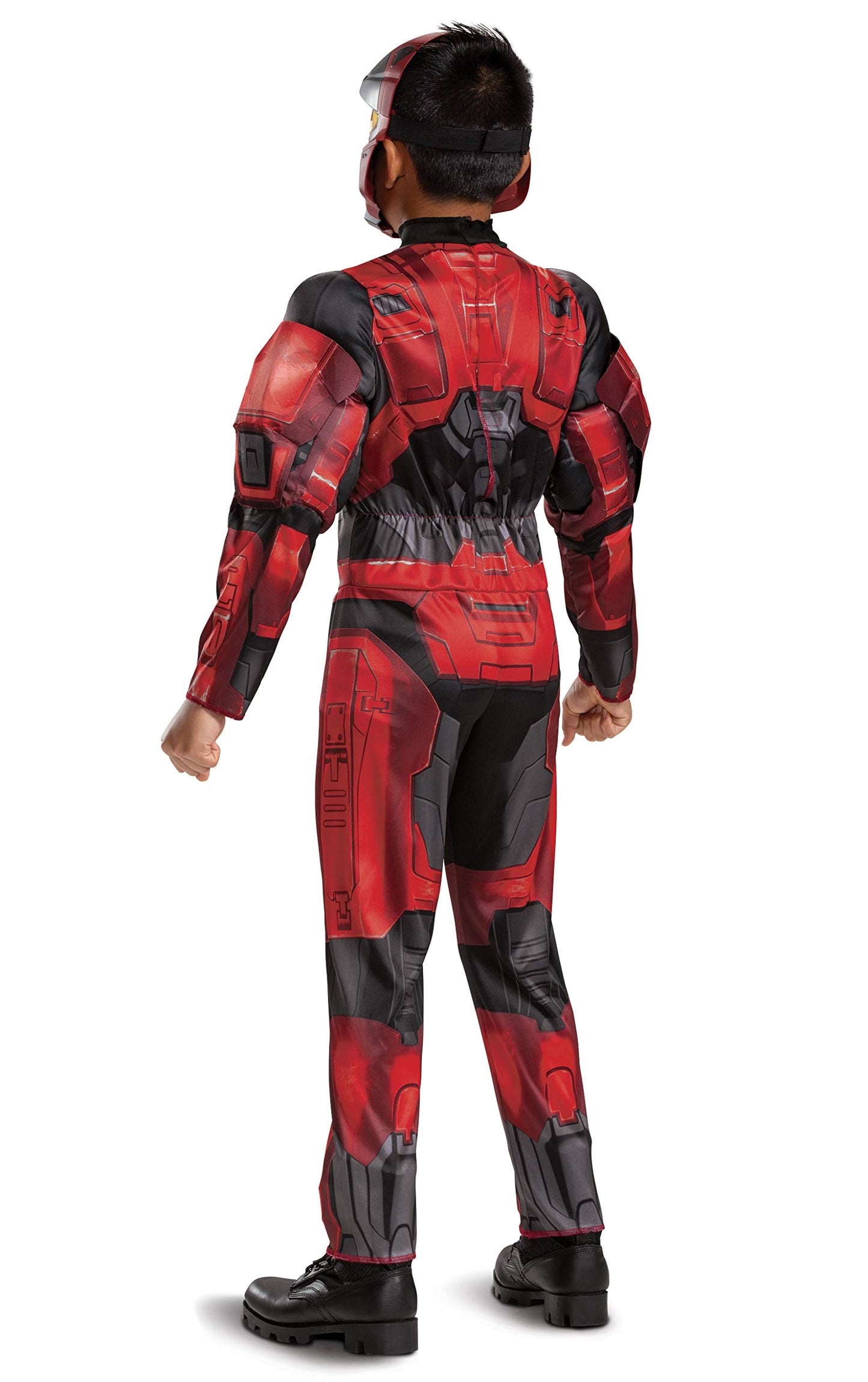 Halo Infinite Red Spartan Costume  Kids Size Video Game Inspired Character Jumpsuit  Classic Child Size Small (4-6)