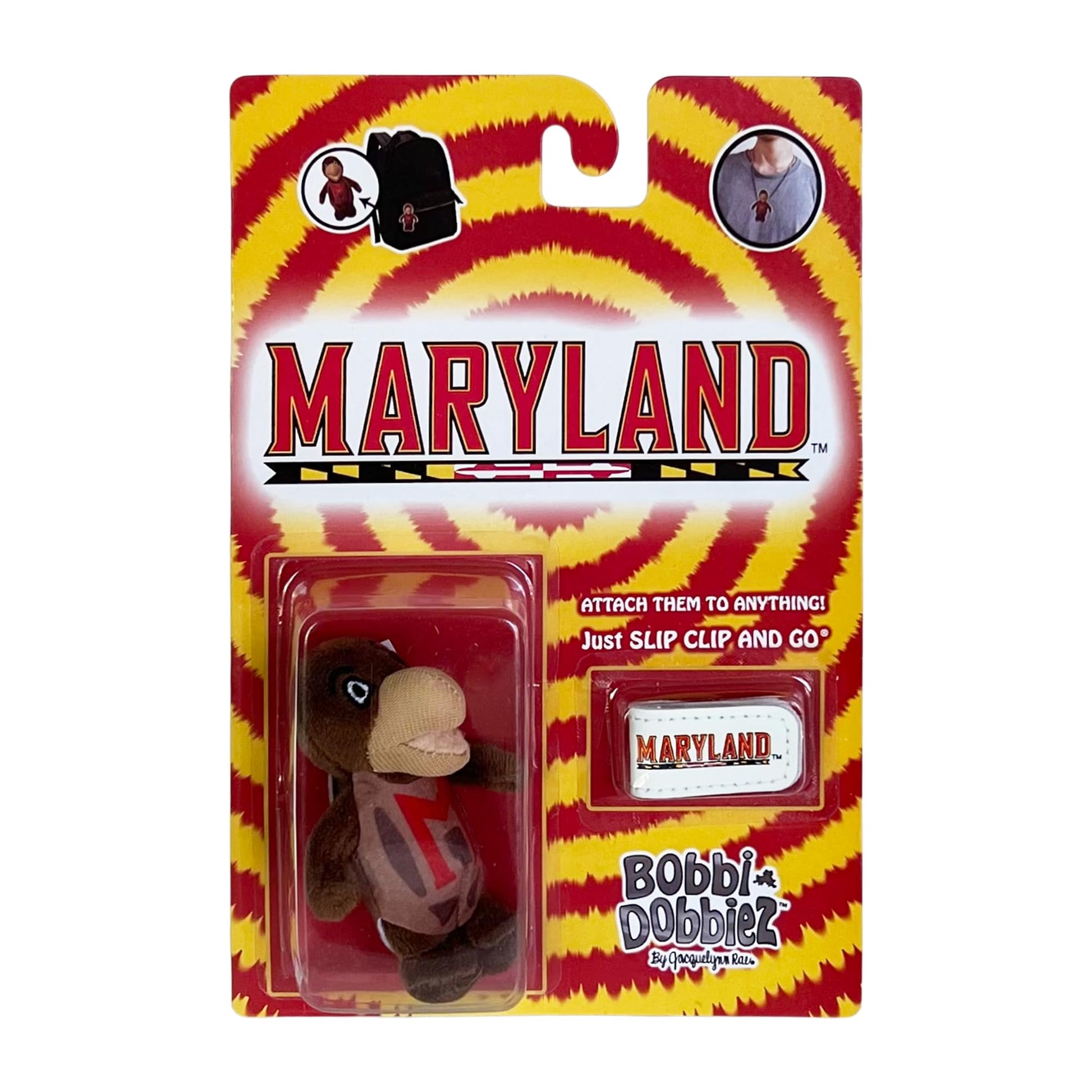 Bobbi-Dobbiez Attachable Plushie University Of Maryland Testudo Mascot Bobbi-Dobbiez Attachable Plushie (University Of Maryland)