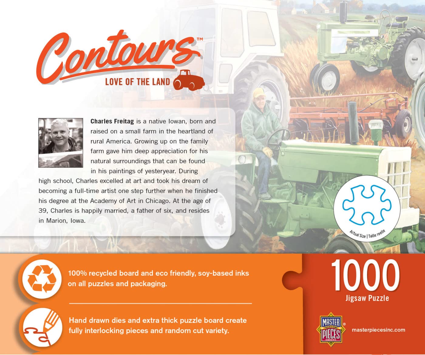 Tractor Shape 1000 Piece Jigsaw Puzzle