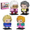 The Golden Lady Building Blocks  4 Figures of The Single Women  Petrillo  Nylund  Zbornak and Devereaux  Stable Lovely Toy is Symbol of Girls Friendship Present  Compatible with Lego(610pcs)