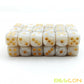 Bescon 12Mm 6 Sided Dice 36 In Brick Box, 12Mm Six Sided Die (36) Block Of Dice, Marble White