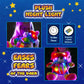 The Noodley Rainbow Lites Light Up Teddy Bear Stuffed Animal Plush Led Night Light Sleep Toy For Girls (16 Inch, Batteries Inclu