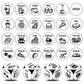 Ponpon 4Pcs Food Decision Dice, Metal Food Dice Game, Funny Gift for Couples Girlfriend Boyfriend Wife Husband on Anniversary Va