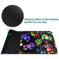 RWUTYTIUL Dog Paw Print Card Playmat 24 X 14 Inch with Tube Bag, Card Gameplay Mat with Zones Commander Deck Board MTG RPG CCG T