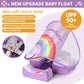 Swimbobo Baby Floats for Pool with Canopy Non Inflatable Soft Skin-Friendly Fabric Material Infant Swim Float for Boys and Girls Swimming Pool Toys (Purple)