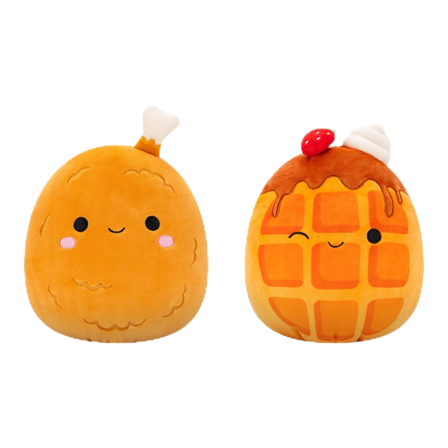 Squishmallows Original FlipAMallows 8in Flippable Plush - Chicken & Waffles - Official Jazwares Product, Model SQFP00266