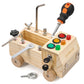 Moriteck Montessori Busy Board With Led Light, Screwdriver Tool Set Toddler Toys, Wooden Sensory Montessori Toys For 3+ Year Old