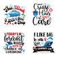 Dazoratix Large Cruise Door Magnets - 4 Pcs Funny Nautical Cruise Door Magnetic Decor Stickers Big Week Trip Stateroom Magnet Bo