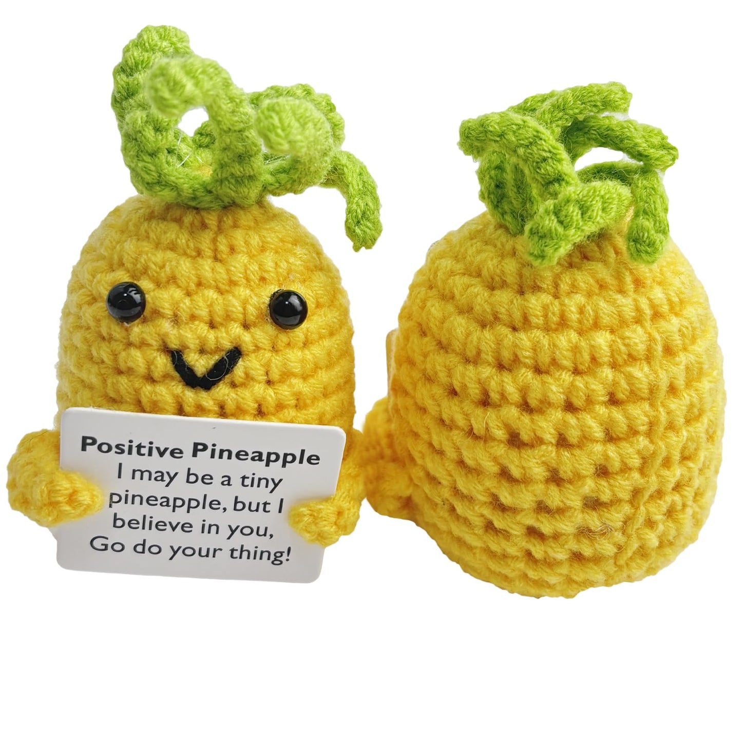 Avgiedy Funny Gifts, Emotional Support Pineapple, Handmade Crochet Pineapple Knitted Doll Gifts For Women, Boys, Girls.