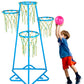 VEVOR Indoor Basketball Hoop for Kids, Over The Door Mini Basketball Hoops with Electronic Scoreboard, Mini Hoop with Scoring & 