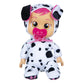 Cry Babies Tiny Cuddles Dotty - 9 Inch Baby Doll, Cries Real Tears, Black And White (Multicolor)
