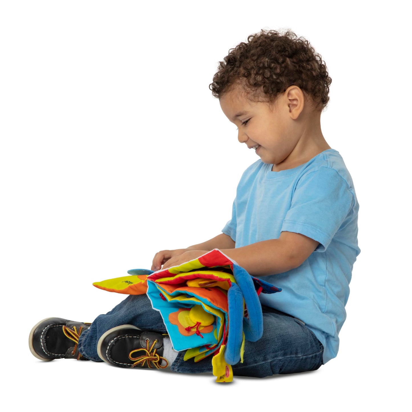 Melissa & Doug My First Activity Book - 8-Page Soft Fabric Book for Babies & Toddlers, Multi Color, Model 30267