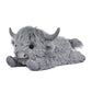 WDXDSOB Highland Cow Stuffed Animal - 18'' Grey Cows Plush Toy Gift for Kids & Adults, Cattle Decorations Pillows Living Room Be