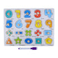 Fun Buds Montessori Number Puzzle  Wooden Educational Toy For Toddlers, Fine Motor Skills, ParentChild Interactive Puzzle, Toy
