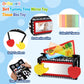Dr.Rapeti Tummy Time Mirror Toy Tissue Box Toy 3In1 Baby Toy Black And White High Contrast Double-Sided Foldable Sensory Montessori Toy Crinkle Silk Scarves Teethers 0-6 6-12 Month Newborn Infant Baby