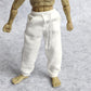 1/12 Scale Action Figure Sweat Pants Clothing For 1:12 6Inch Male Action Figure Doll (White)