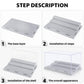 Mlikero 2 Pack Display Case For Minifigures Action Figures Blocks, Clear Dustproof Acrylic Display Box Storage With 3 Movable St