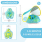 Free Swimming Baby Inflatable Swim Float with Sun Canopy, Small, Blue, PVC, Model 6013, for Ages 3-36 Months