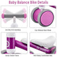 Bobike Baby Balance Bike Toys For 1 Year Old Gifts Boys Girls 10-24 Months Kids Toy Toddler Best First Birthday Gift Children Walker No Pedal Infant 4 Wheels Bicycle … (Purple)