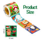 Haooryx 300PCS Christmas Make A Face Stickers Scene Roll Make Your Own Santa Snowman Face Sticker Craft Mix and Match DIY Sticke