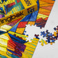 Springbok 500 Piece Jigsaw Puzzle - Sunset Sailing, Unique Cut, 20" x 20", Cardboard, Model 33-02550