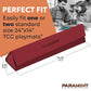 Paramint Matshield Red, Durable Playmat Case - Compatible With Magic The Gathering, Mtg Play Mat Tube - Mtg Accessories - Premium Leatherette With Fabric Interior, Magnet Snap Closure