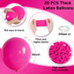Jobkoo Hot Pink Balloons, 12 Inch 30 Pcs Fuschia Pink Balloon Magenta Latex Balloons Matte Neon Dark Pink Helium Balloons For Pr