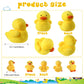 Kasyat 6-Piece Duck Stuffed Animals Play Set, 13.7" Plush Toys with 5 Little Ducks, Yellow, Model Kasyat-Inches Plush-08