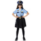 Spooktacular Creations 13 PCS Girls Police Officer Costume  Cop Costume Accessories for Kids Halloween Role-Playing and Dress-Up -M