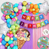 House Of Banter Ice Cream Theme Birthday Decorations For Boys, Girls, Kids Party, Adults  Food Theme Birthday Decorations, Mult