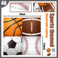 40Pcs Sports Themed Napkins-Sports Party Decorations All Star Basketball Football Baseball Soccer Disposable Paper Napkins For B