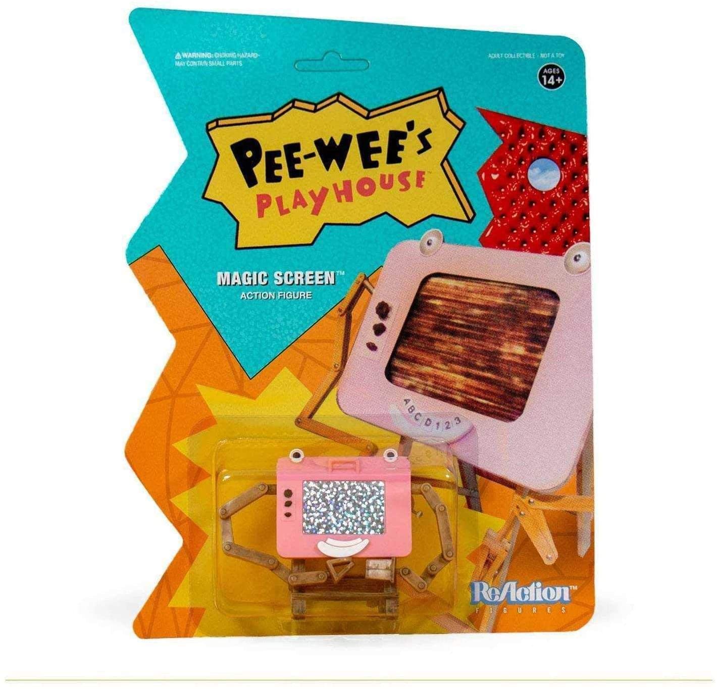 Pee Wees Playhouse Magic Screen Reaction Figure Collectable Retro Super7