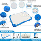 Gzkyylegs Inflatable Floating Dock, 8 Ft X 6 Ft Inflatable Platform With Air Pump & Carry Bag, Swim Platform 6 Inch Thick With M
