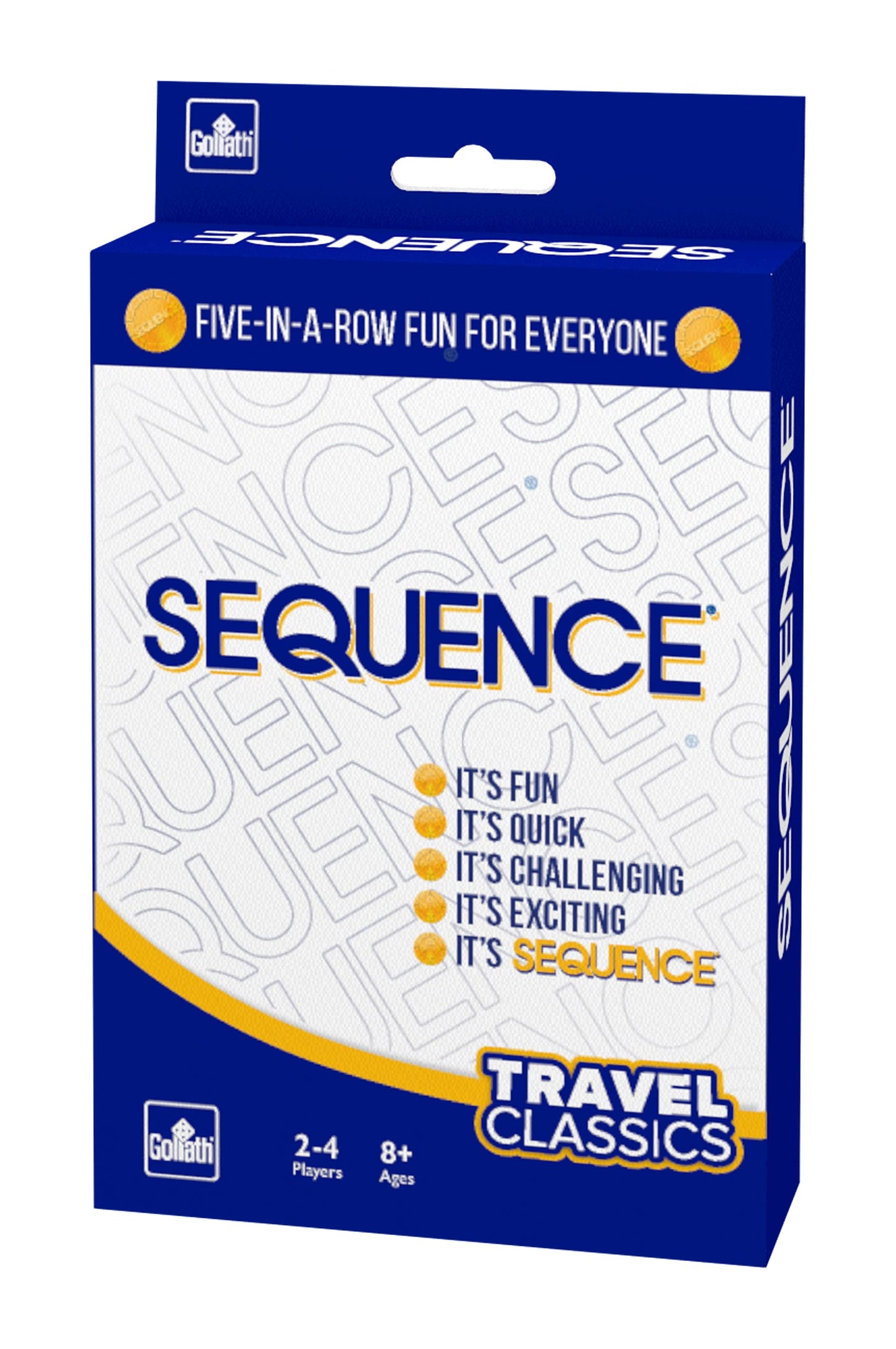Travel Classics: Sequence - The Exciting Game of Strategy in A Compact Travel Version by Goliath, White