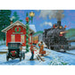 Bits And Pieces - Value Set Of Three (3) 300 Piece Jigsaw Puzzles For Adults - Each Puzzle Measures 18' X 24' - 300 Pc The Greeters, Homecoming, Winter Christmas Puzzle Jigsaws By Artist John Sloane