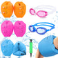 Arm Floaties For Kids 6-12Yrs, Pvc Arm Floaties Inflatable Swim Arm Bands Floater Sleeves Swimming Rings And Swimming Goggles Ki