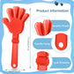 Zcysrlqin 24 Pcs Coral Red Hand Clappers 7.5 Inch Clappers Noisemakers Noise Makers Party Favors Plastic Clapper Sporting Events
