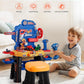 VEVOR Kids Workbench, 181 pcs, Kids Tool Bench with Realistic Tools and Electric Drill, Pretend Play Construction Workbench Toys