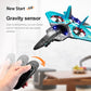 YKLWORLD V17 Jet Fighter Stunt RC Plane - 2024 New Remote Control Airplane with 2.4GHz, 2 Batteries, 360 Stunt Spin, Durable Foa