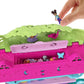 Polly Pocket Doll House Playset with 2 Micro Dolls, Toy Car & 15+ Accessories, Multicolor, H32.38cm, Model HHJ06