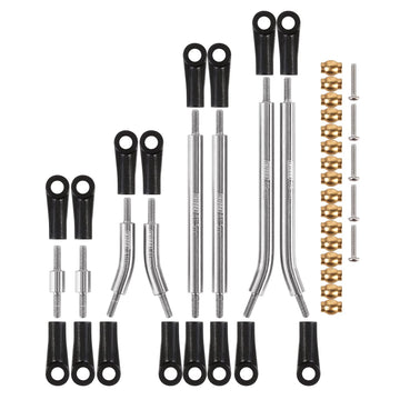 INJORA 23g High Clearance 4 Links Set RC Upgrade Parts for Axial SCX24 Deadbolt 90081 B17 1/24 RC Crawler Car Accessories, 8PCS(