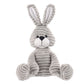 Apricot Lamb Toys Plush Corduroy Rabbit Bunny Stuffed Animal Soft Cuddly Perfect For Child （Gray Bunny,8.5 Inches