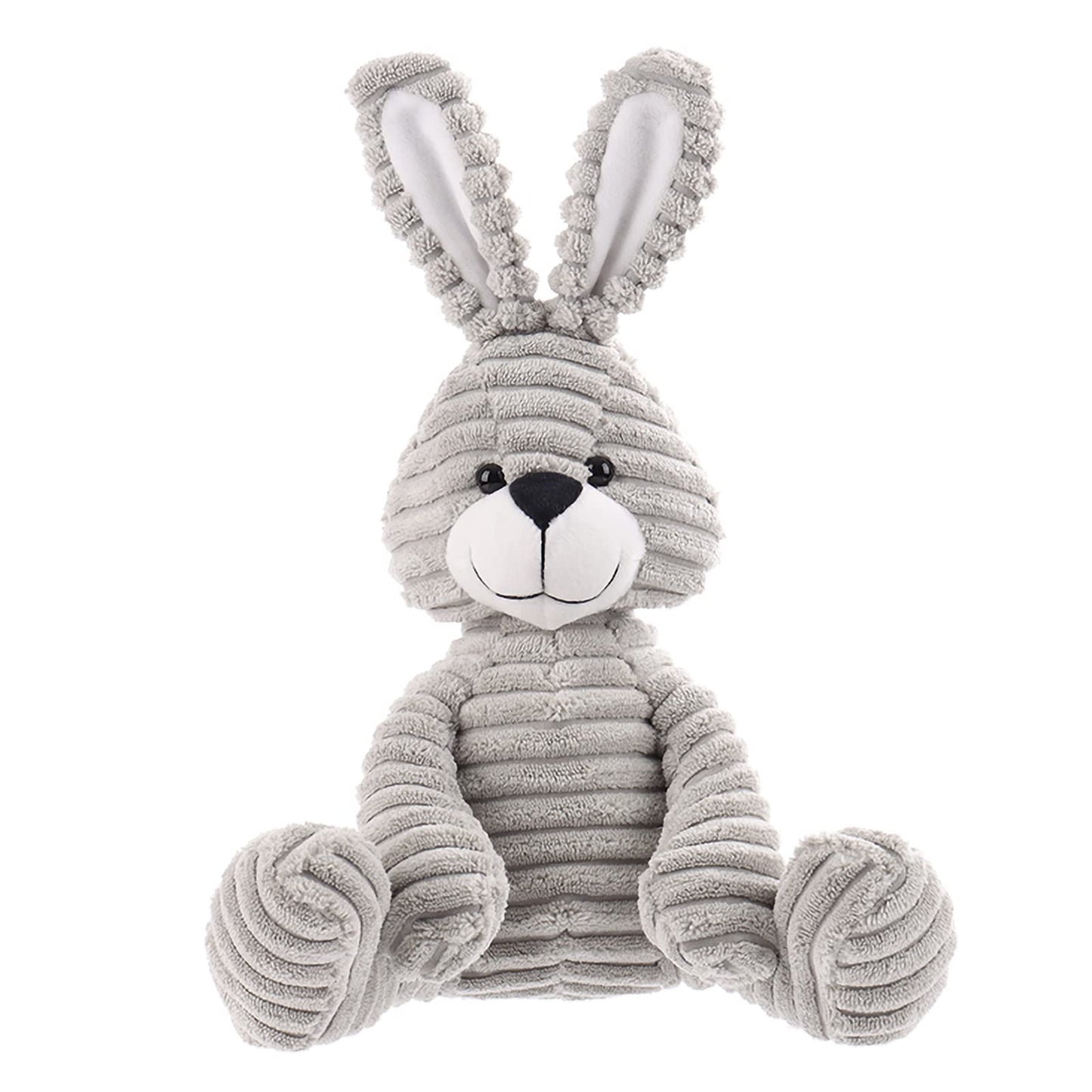 Apricot Lamb Toys Plush Corduroy Rabbit Bunny Stuffed Animal Soft Cuddly Perfect For Child （Gray Bunny,8.5 Inches