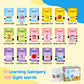 TimingSXD Bilingual Flash Cards - French & English Learning Toy, 4.72x3.54in, Blue, Ages 2+