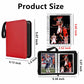 Mini Card Binder 1-Pocket - Super Lightweight Zipper Binder Holds 80+ Trading Cards  Top Loading Collectible Album for TCG  MTG  Sports & Game Cards  Portable Gift for Girls & Collectors (Red)