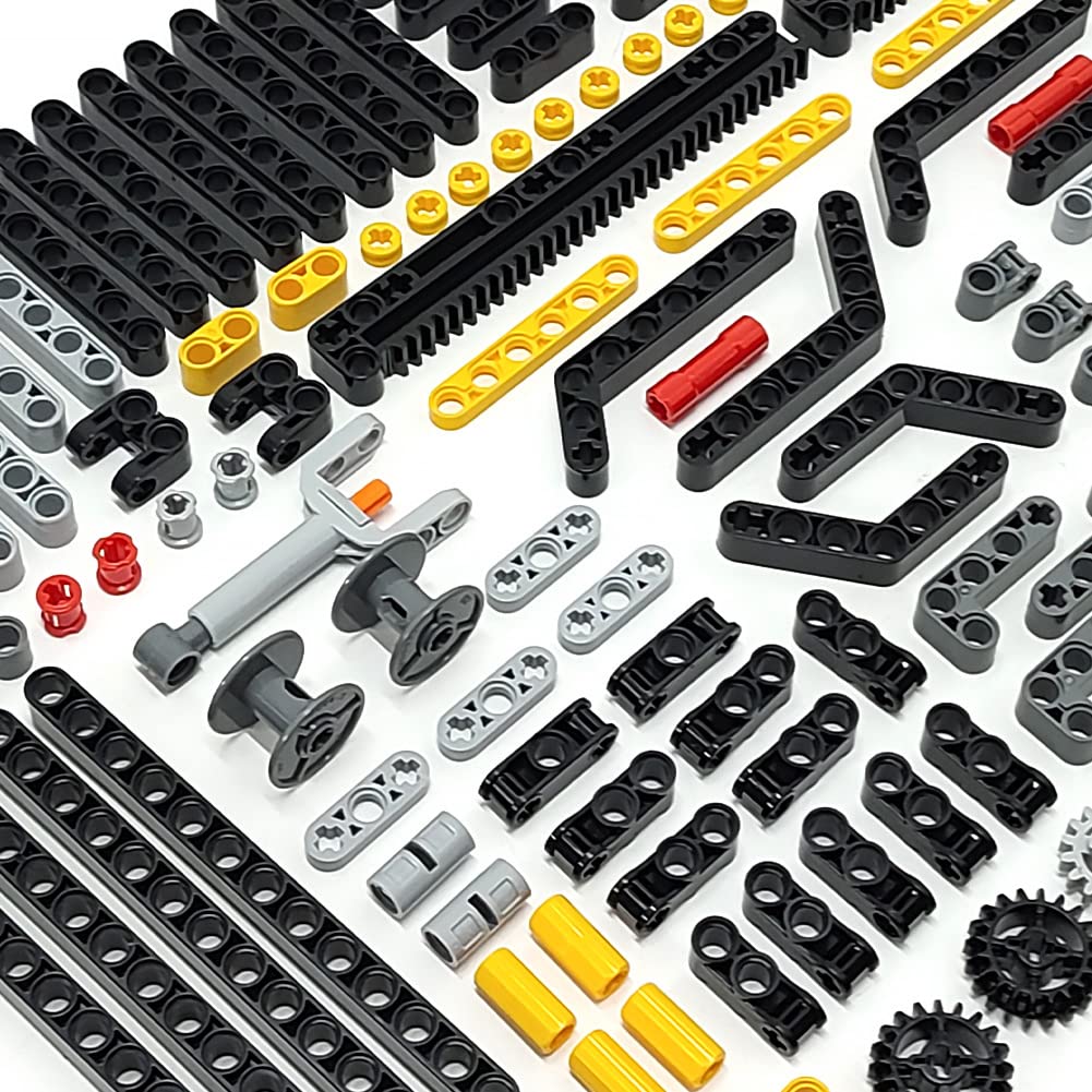 Zhx Technical Parts Beams Axles Connectors Bricks Sets - 457 Pieces, Chassis Frame Liftarm Push Rods For Technic Car Moc Building Block Toys