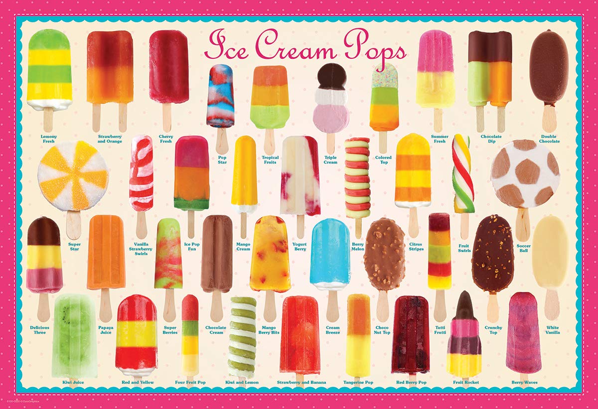 Eurographics Ice Cream Pops 100-Piece Puzzle