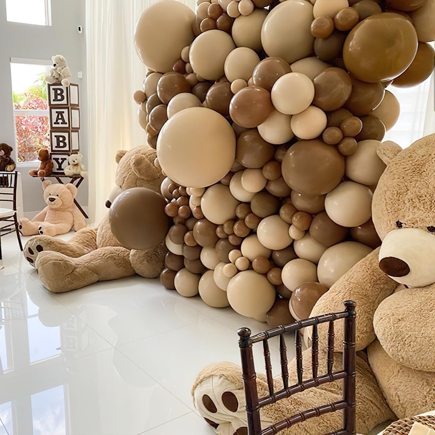 Partywoo Coffee Brown Balloons, 100 Pcs 12 Inch Boho Brown Balloons, Brown Balloons For Balloon Garland Or Balloon Arch As Party Decorations, Wedding Decorations, Baby Shower Decorations, Brown-F09